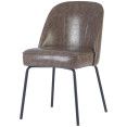 Taupe Upholstered Dining Chair with Black Metal Frame 490×600×830mm | CaterEq CETJG201 Taupe Upholstered Dining Chair with Black Metal Frame 490×600×830mm | CaterEq CETJG201