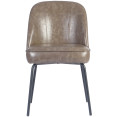 Taupe Upholstered Dining Chair with Black Metal Frame 490×600×830mm | CaterEq CETJG201 Taupe Upholstered Dining Chair with Black Metal Frame 490×600×830mm | CaterEq CETJG201