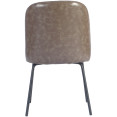 Taupe Upholstered Dining Chair with Black Metal Frame 490×600×830mm | CaterEq CETJG201 Taupe Upholstered Dining Chair with Black Metal Frame 490×600×830mm | CaterEq CETJG201
