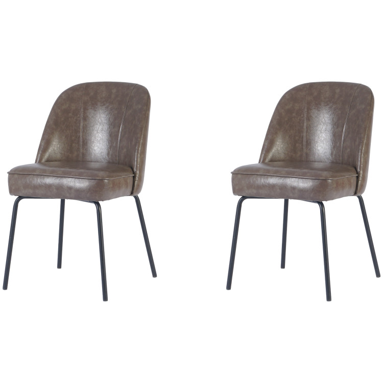 Taupe Upholstered Dining Chair with Black Metal Frame 490×600×830mm | CaterEq CETJG201 Taupe Upholstered Dining Chair with Black Metal Frame 490×600×830mm | CaterEq CETJG201