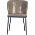 Taupe Upholstered Dining Chair with Black Metal Frame 470×595×810mm | CaterEq CETJG203 Taupe Upholstered Dining Chair with Black Metal Frame 470×595×810mm | CaterEq CETJG203