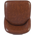 Brown Upholstered Bar Stool with Black Metal Frame 475×595×960mm | CaterEq CETJG206