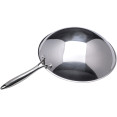 Professional Wok Pan Round bottom Stainless steel 13.5''/340mm - CESP13410