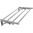 Commercial Foldable Stainless Steel Wall Mounted Rack Shelf 800×300×230mm 4 Tube | CaterEq CETRW50830 Commercial Foldable Stainless Steel Wall Mounted Rack Shelf 800×300×230mm 4 Tube | CaterEq CETRW50830