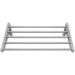 Commercial Foldable Stainless Steel Wall Mounted Rack Shelf 600×400×230mm 5 Tube | CaterEq CETRW50640