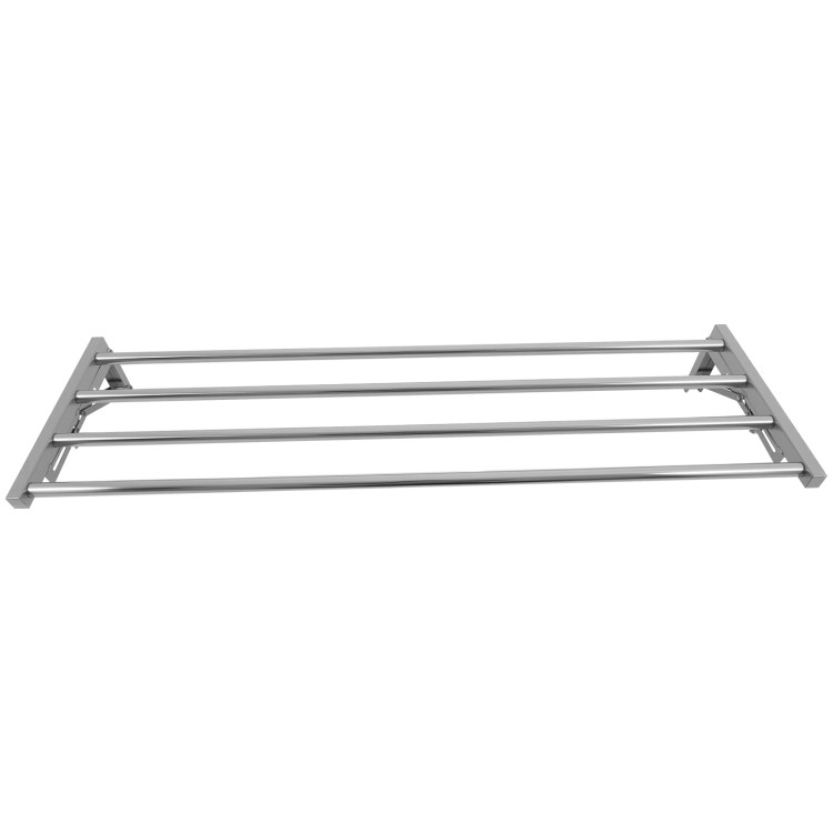 Commercial Foldable Stainless Steel Wall Mounted Rack Shelf 1000×300×230mm 4 Tube | CaterEq CETRW51030