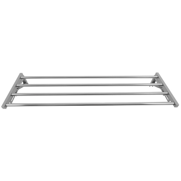 Commercial Foldable Stainless Steel Wall Mounted Rack Shelf 1200×300×230mm 4 Tube | CaterEq CETRW51230 Commercial Foldable Stainless Steel Wall Mounted Rack Shelf 1200×300×230mm 4 Tube | CaterEq CETRW51230
