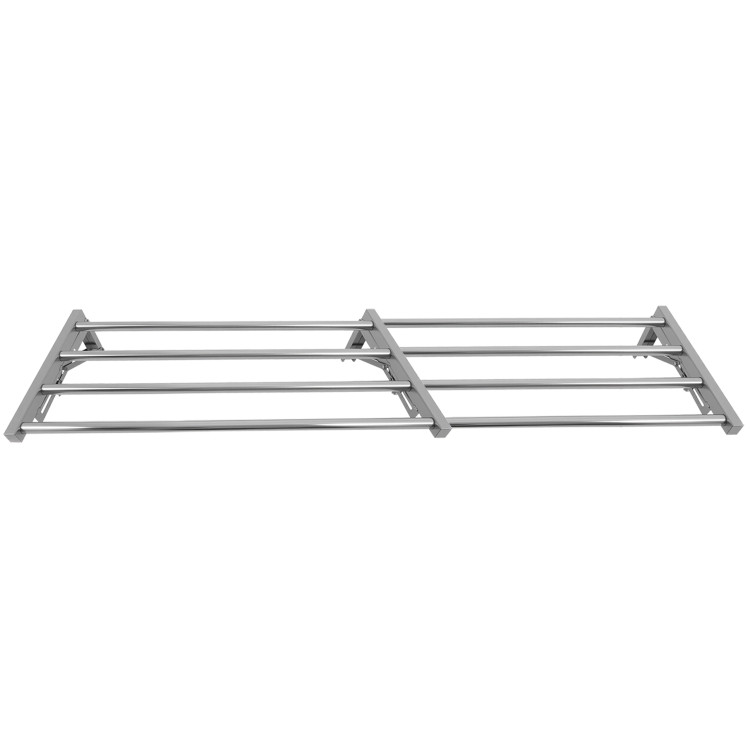 Commercial Foldable Stainless Steel Wall Mounted Rack Shelf 1800×300×230mm 4 Tube | CaterEq CETRW51830