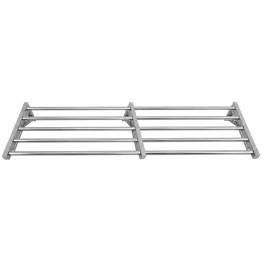 Commercial Foldable Stainless Steel Wall Mounted Rack Shelf 1800×400×230mm 5 Tube | CaterEq CETRW51840
