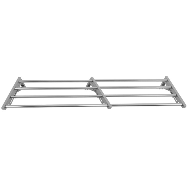 Commercial Foldable Stainless Steel Wall Mounted Rack Shelf 2000×300×230mm 4 Tube | CaterEq CETRW52030