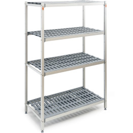 GN Shelving Unit 4 tier 600kg 700x360x1680mm Aluminium - CETS7036H