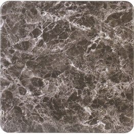Seamless Square Table Top Black Marble  24x24" - CETT2424BLACKMARBLE