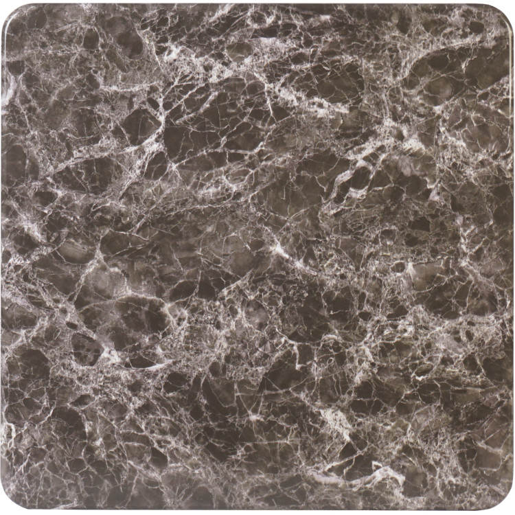 Seamless Square Table Top Black Marble  24x24" - CETT2424BLACKMARBLE