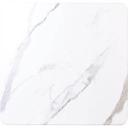 Seamless Square Table Top White Marble  24x24" - CETT2424WHITEMARBLE