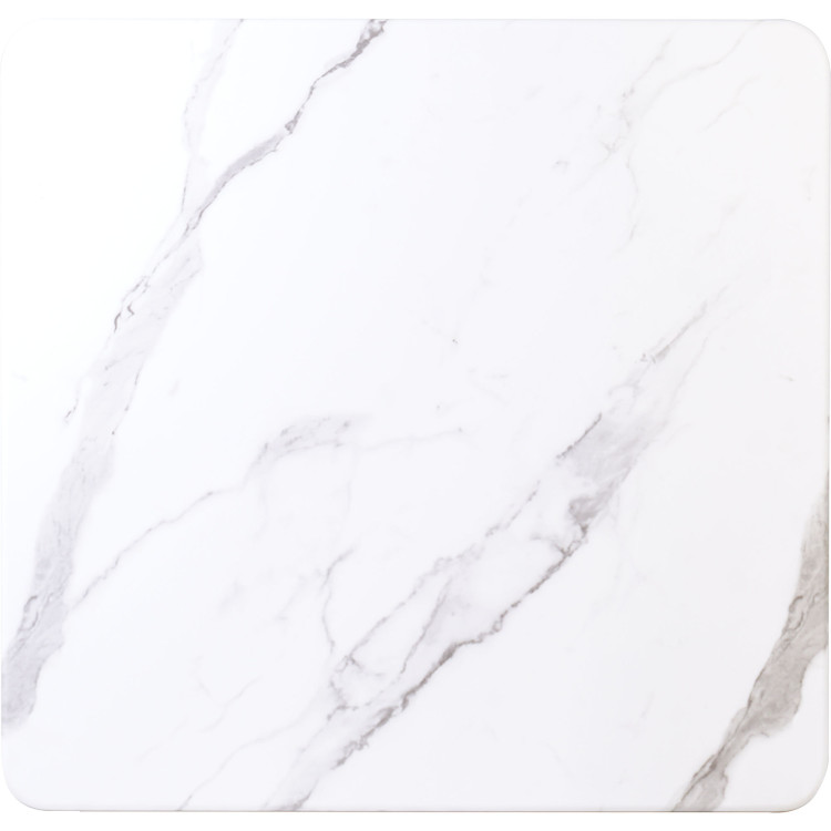 Seamless Square Table Top White Marble  24x24" - CETT2424WHITEMARBLE