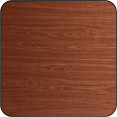 Laminated Square Table top Reversible Walnut & Natural 30x30'' - CETT3030WN