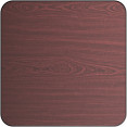 Laminated Square Table top Reversible Mahagony & Black 30x30'' - CETT3030MB