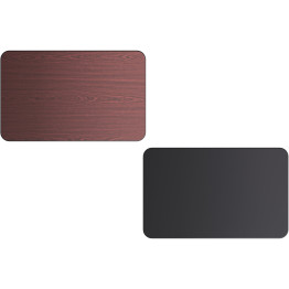 Laminated Rectangular Table top Reversible Mahagony & Black 48x30'' - CETT3048MB