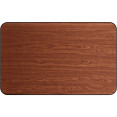 Laminated Rectangular Table top Reversible Walnut & Natural 48x30'' - CETT3048WN