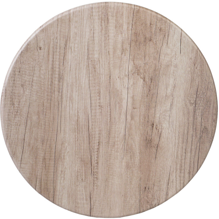 Seamless Round Table Top Grey Wood 30" - CETT30RGREYWOOD