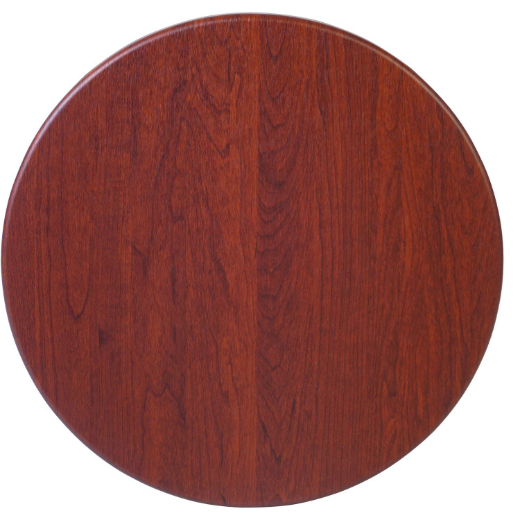 Seamless Round Table Top Mahogany Wood 30" - CETT30RMAHOGANYWOOD