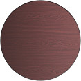 Laminated Round Table top Reversible Mahagony & Black Ø30'' - CETT30RMB