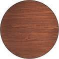 Laminated Round Table top Reversible Walnut & Natural Ø30'' - CETT30RWN