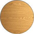 Laminated Round Table top Reversible Walnut & Natural Ø30'' - CETT30RWN