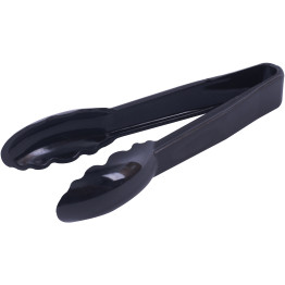 6" Catering Buffet Tongs Black Polycarbonate- CEUTITONG6