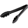 9" Catering Buffet Tongs Black Polycarbonate- CEUTITONG9