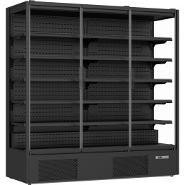 Commercial Triple Door Display Merchandiser Fridge 1147 litres Black - CEMULTI155GLASS