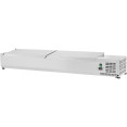 Refrigerated Servery Prep Top 1800mm 9xGN1/4 Depth 330mm Stainless steel lid - CETHVD1800/330
