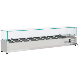 Refrigerated Servery Prep Top 1800mm 9xGN1/4 Depth 330mm - CETHV1800/330
