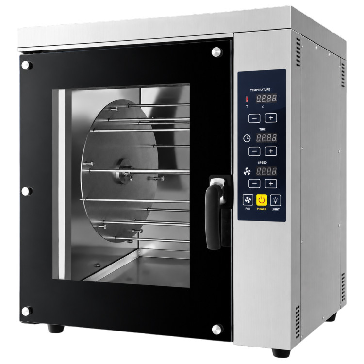 Commercial Convection Chicken Rotisserie Oven 7 Basket 8kW 380V | CaterEq CEVULCORE104