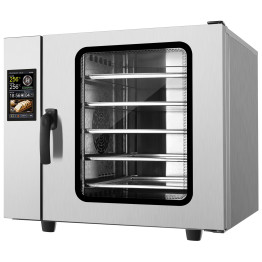 Commercial 5 Tray Touch Screen Convection Oven 600x400mm 6kW 220V | CaterEq CEVULCORE110