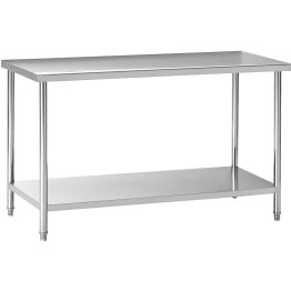 Professional Work table Stainless steel Undershelf 800x600x900mm - CEW218E6080