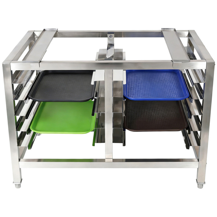 Stainless Steel Oven Stand with Dual Tray Rails 980x700x745mm | CaterEq CEWAN112