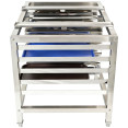 Stainless Steel Oven Stand with Dual Tray Rails 980x700x745mm | CaterEq CEWAN112