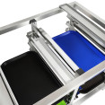 Stainless Steel Oven Stand with Dual Tray Rails 980x700x745mm | CaterEq CEWAN112