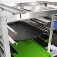 Stainless Steel Oven Stand with Dual Tray Rails 980x700x745mm | CaterEq CEWAN112