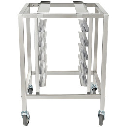 Stainless Steel Oven Stand Frame with 5 Tier GN2/3 & GN1/2 Rails 595x535x850mm | CaterEq CEWAN116
