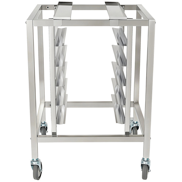 Stainless Steel Oven Stand Frame with 5 Tier GN2/3 & GN1/2 Rails 595x535x850mm | CaterEq CEWAN116