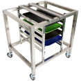 Stainless Steel Oven Stand with GN1/1 Rails 770x650x850mm | CaterEq CEWAN118