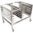 Stainless Steel Oven Stand with Dual GN1/1 & 60x40 Rails 980x700x745mm | CaterEq CEWAN120 Stainless Steel Oven Stand with Dual GN1/1 & 60x40 Rails 980x700x745mm | CaterEq CEWAN120