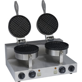 Commercial Waffle Maker Double Round - CEWB2