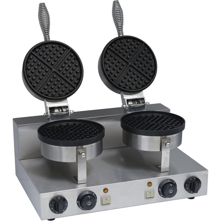 Commercial Waffle Maker Double Round - CEWB2