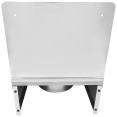 Commercial Wall Mounted Hand Wash Basin with Side Apron & 300mm Backsplash 360 × 360mm SS304 | CaterEq CEWBR30BB