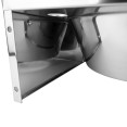 Commercial Wall Mounted Hand Wash Basin with Side Apron & 300mm Backsplash 360 × 360mm SS304 | CaterEq CEWBR30BB