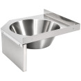 Corner Wall Mounted Hand Wash Sink with 40mm Backsplash and Side Wall 360 x 360mm | CaterEq CEWBR50B