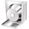 Corner Wall Mounted Hand Wash Sink with 40mm Backsplash and Side Wall 360 x 360mm | CaterEq CEWBR50B
